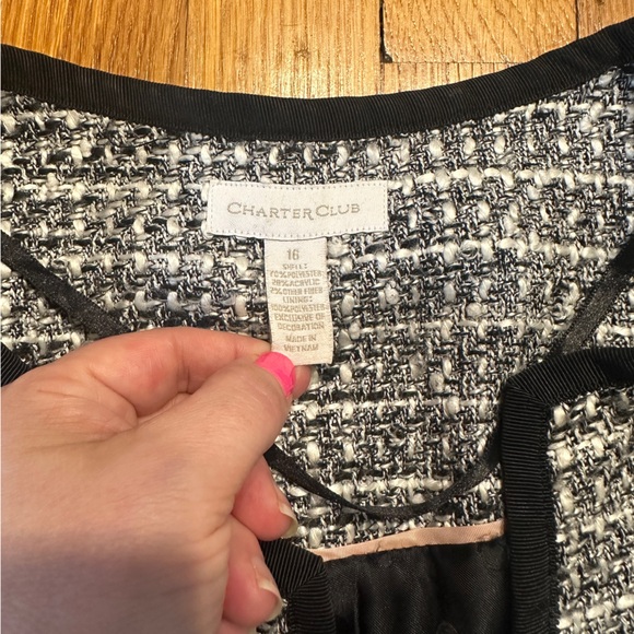 Charter Club boucle tweed topper coat - Picture 5 of 9